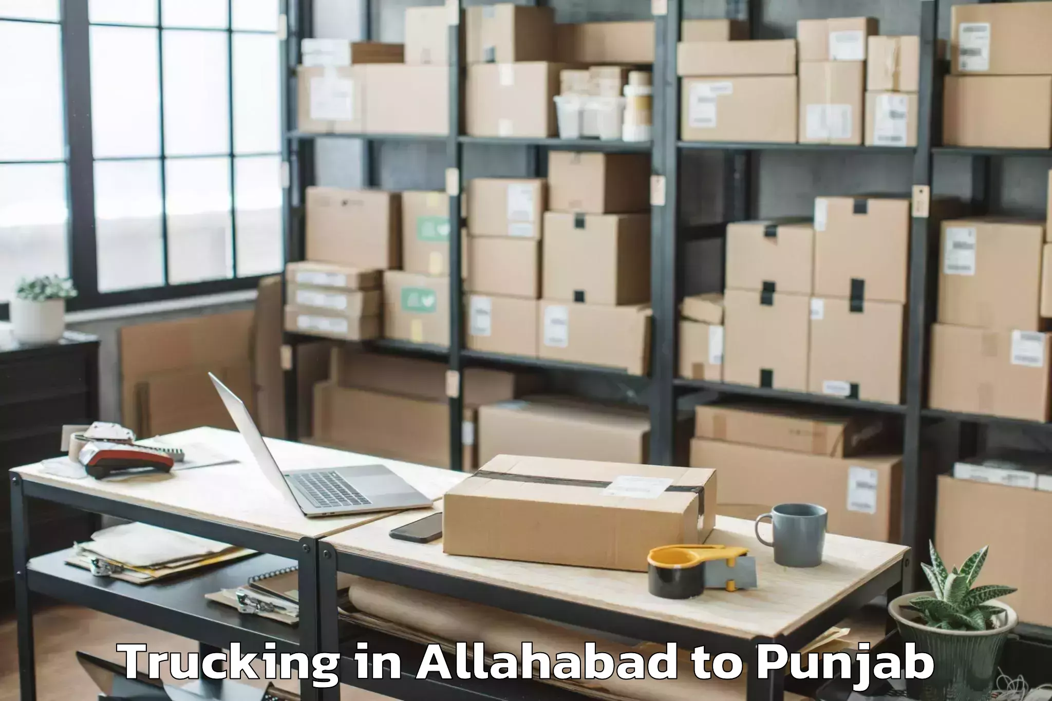 Top Allahabad to Qadian Trucking Available